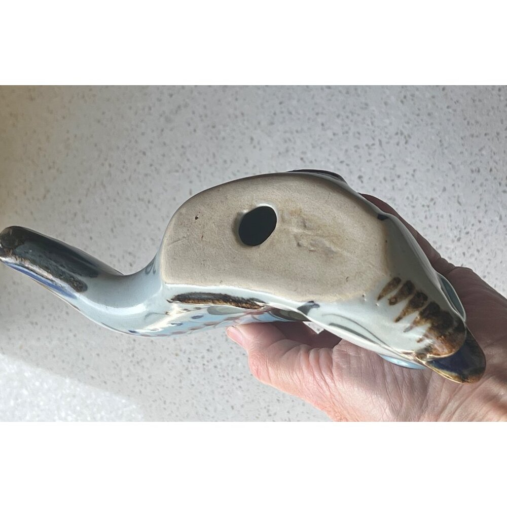 Ken Edwards Tonala Fish Mexican Folk Art Ceramic Marked Sculpture Gift Decor - Picture 9 of 13